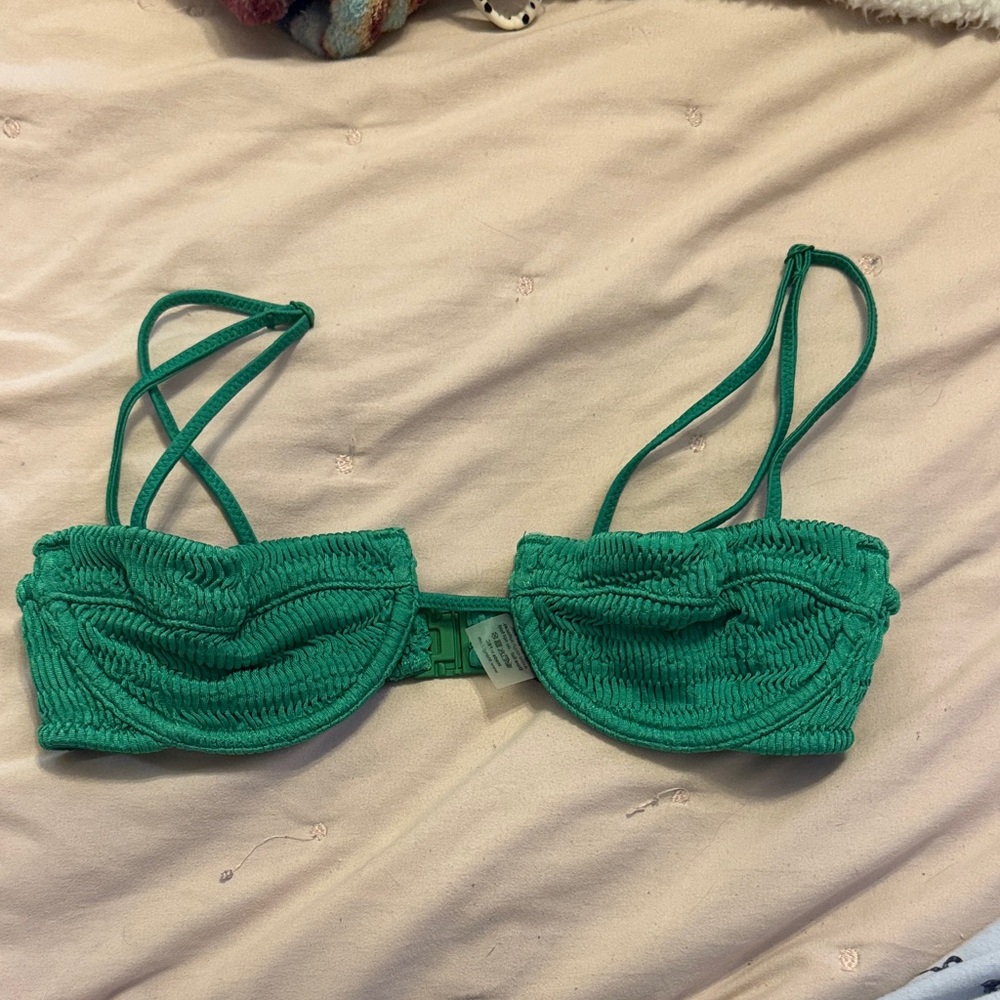 Triangl Swimwear Green Bikini Top